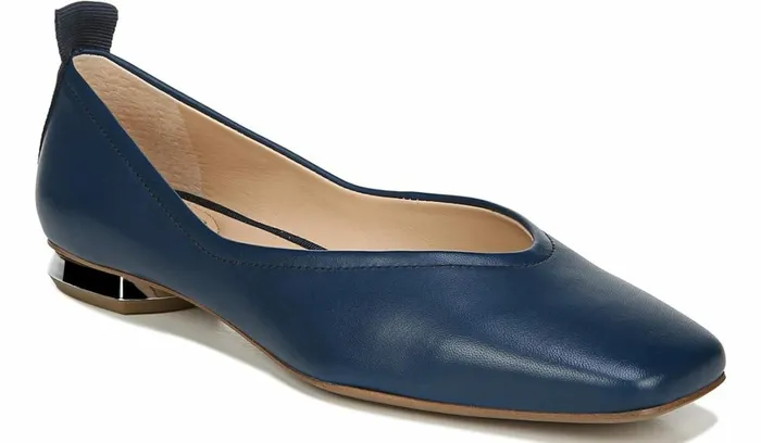 Flats Women Franco Sarto Franco Ailee Flat Lapis Blue Leather