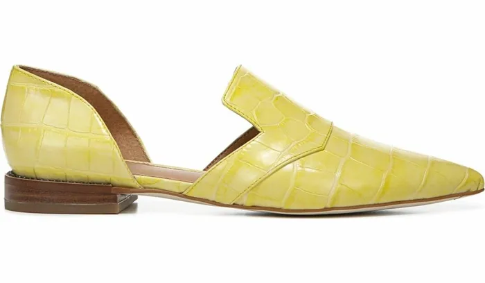 Flats Women Franco Sarto Sarto Toby D039Orsay Flat Lemonade Leather