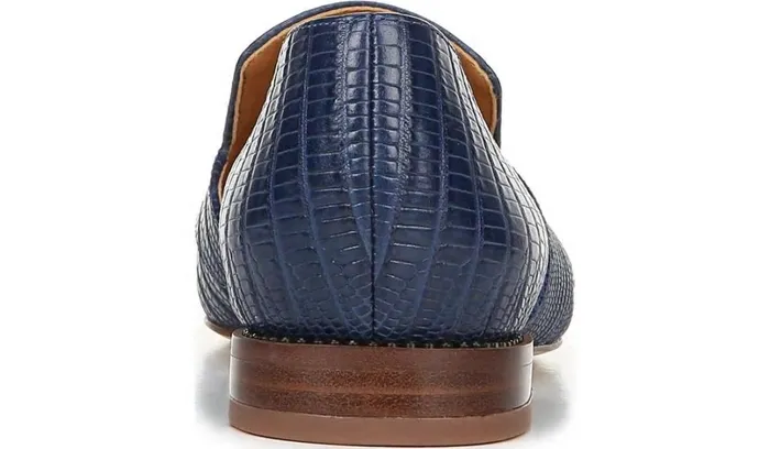 Flats Women Franco Sarto Sarto Toby D039Orsay Flat Navy Snake Print Leather