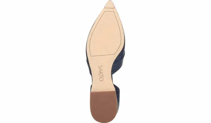 Flats Women Franco Sarto Sarto Toby D039Orsay Flat Navy Snake Print Leather