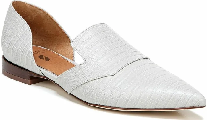 Flats Women Franco Sarto Sarto Toby D039Orsay Flat Putty Snake Print Leather
