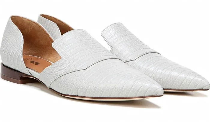 Flats Women Franco Sarto Sarto Toby D039Orsay Flat Putty Snake Print Leather