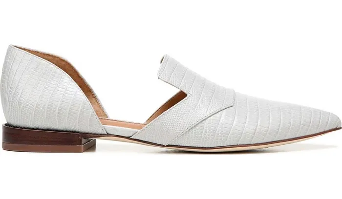 Flats Women Franco Sarto Sarto Toby D039Orsay Flat Putty Snake Print Leather