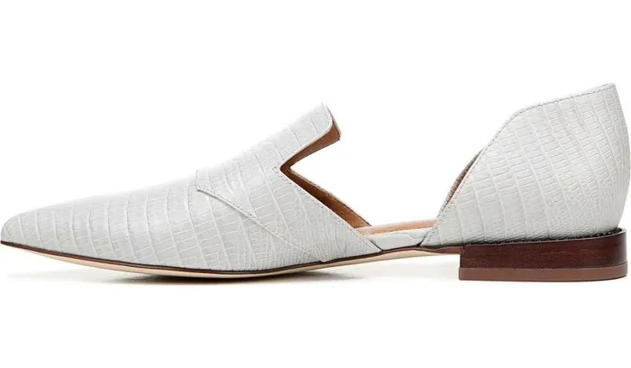 Flats Women Franco Sarto Sarto Toby D039Orsay Flat Putty Snake Print Leather
