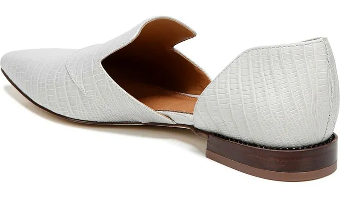 Flats Women Franco Sarto Sarto Toby D039Orsay Flat Putty Snake Print Leather