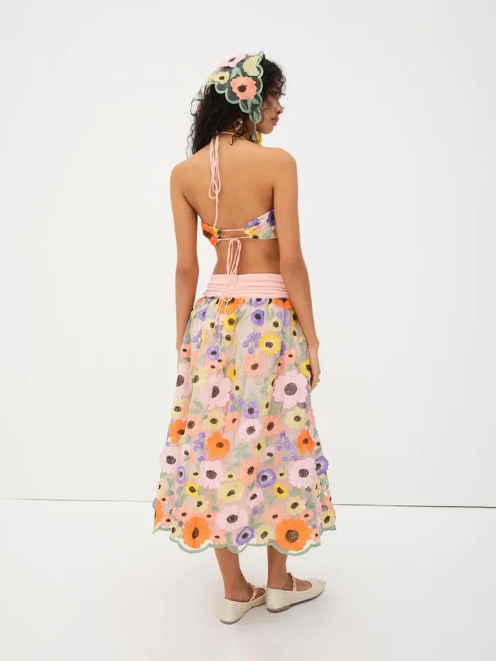 For Love and Lemons Bottoms Fiore Midi Skirt Multi 8211 Women For Love and Lemons Bottoms Fiore Midi Skirt Multi 8211 Women