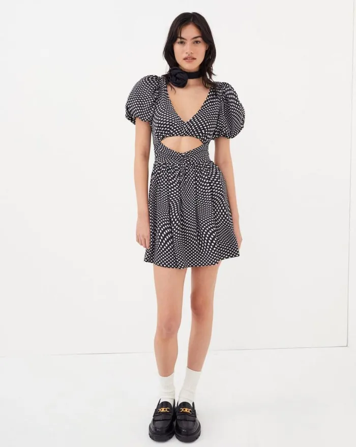 For Love and Lemons Dresses Anya Puff Sleeve Mini Dress Black 8211 Women For Love and Lemons Dresses Anya Puff Sleeve Mini Dress Black 8211 Women