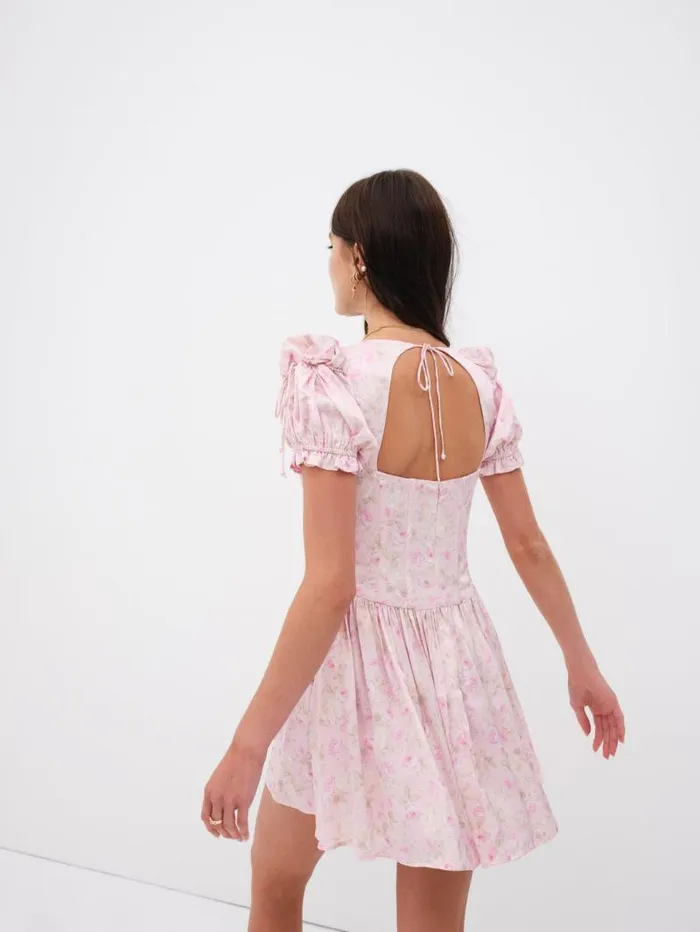 For Love and Lemons Dresses Paulina Puff Sleeve Mini Dress Light Pink 8211 Women For Love and Lemons Dresses Paulina Puff Sleeve Mini Dress Light Pink 8211 Women