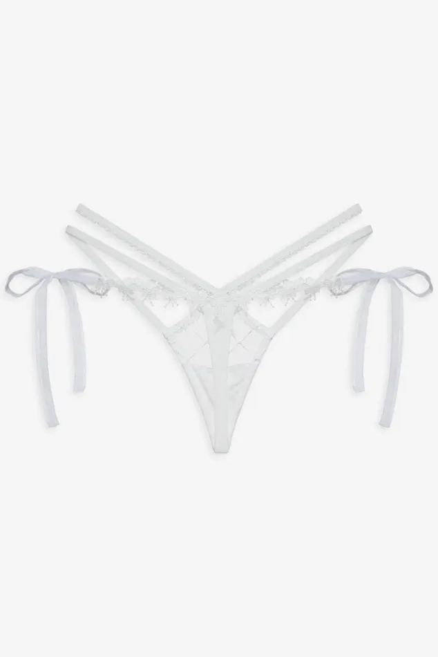 For Love and Lemons Lingerie Fiorella Thong Panty White 8211 Women For Love and Lemons Lingerie Fiorella Thong Panty White 8211 Women