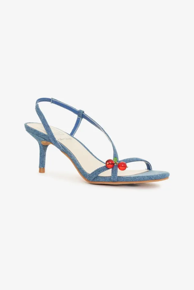 For Love and Lemons Shoes Cerise Heel Blue 8211 Women