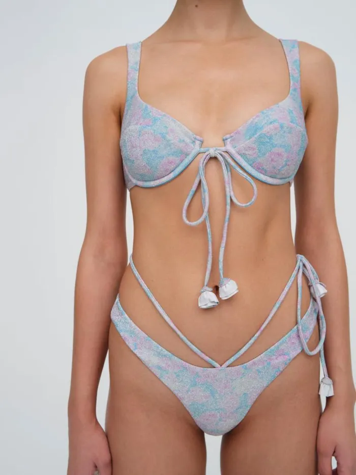 For Love and Lemons Swim Cole Bikini Bottom Blue 8211 Women For Love and Lemons Swim Cole Bikini Bottom Blue 8211 Women