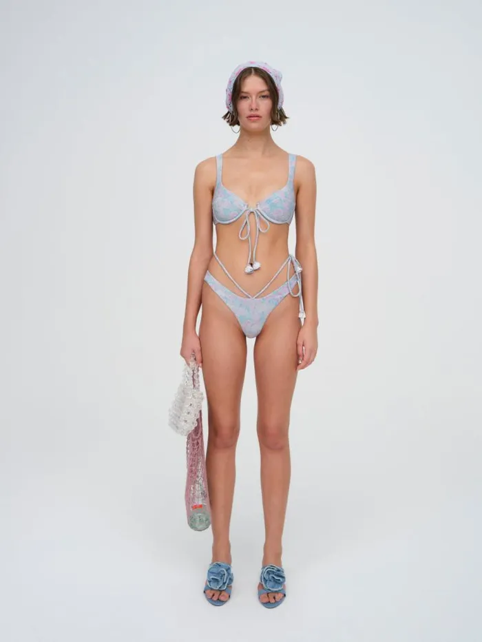 For Love and Lemons Swim Cole Bikini Bottom Blue 8211 Women For Love and Lemons Swim Cole Bikini Bottom Blue 8211 Women