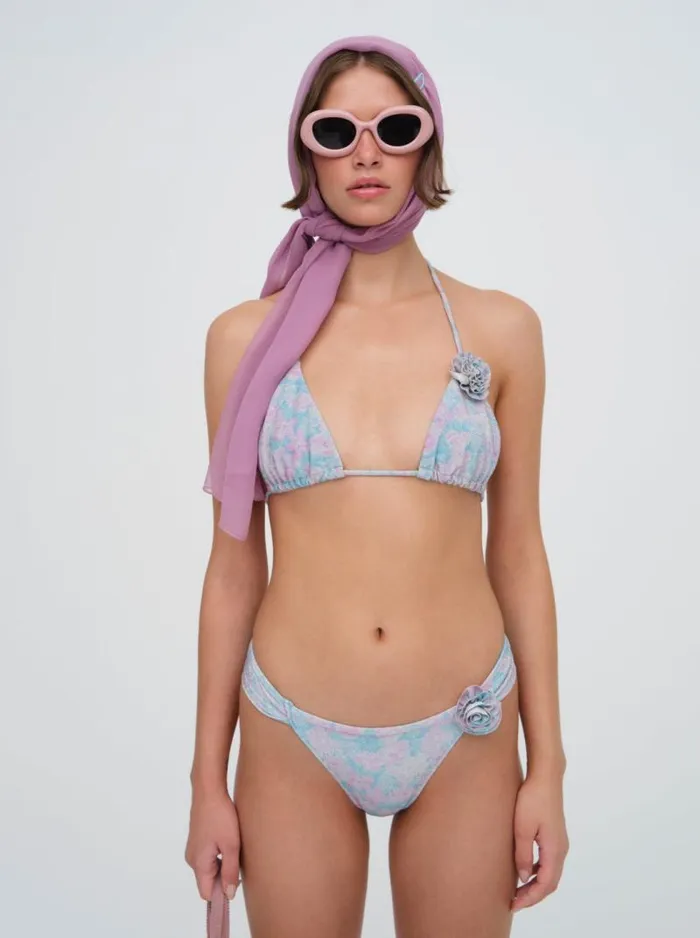 For Love and Lemons Swim Colline Bikini Bottom Blue 8211 Women