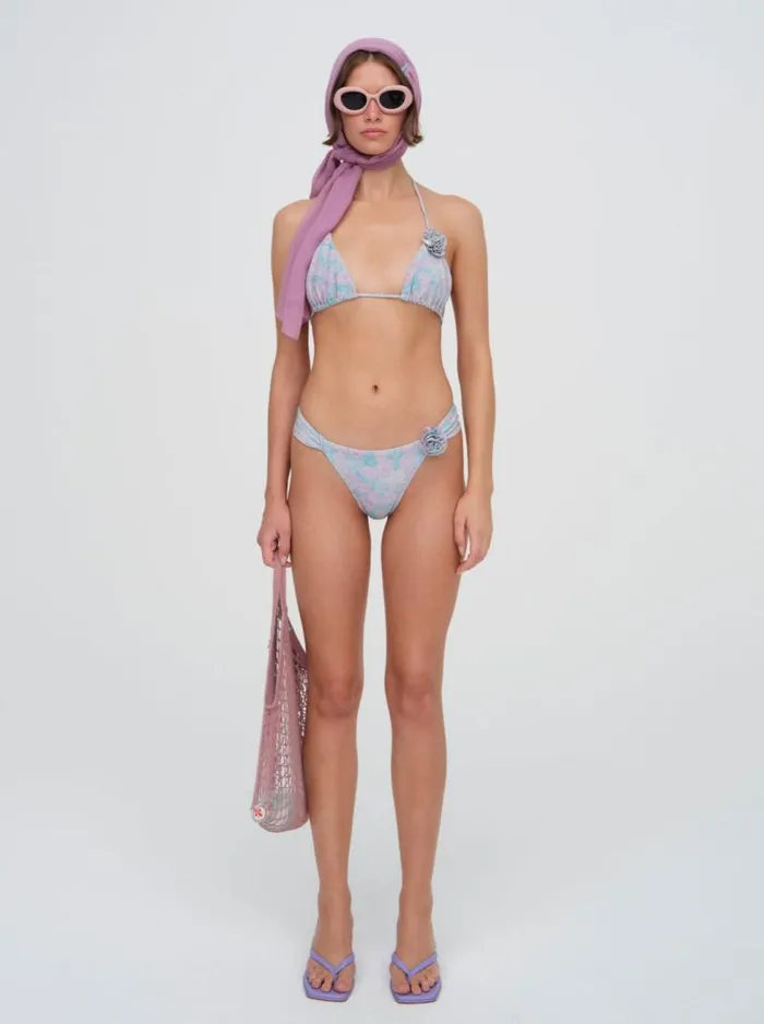 For Love and Lemons Swim Colline Bikini Bottom Blue 8211 Women