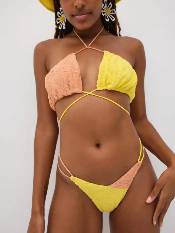 For Love and Lemons Swim Coraline Swim Bottom Yellow 8211 Women