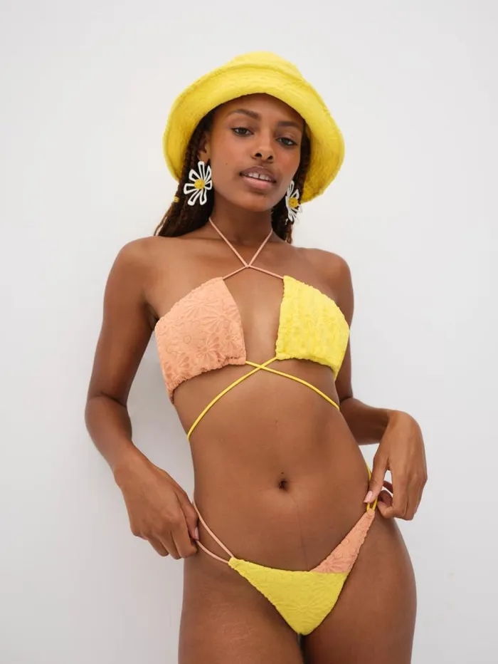 For Love and Lemons Swim Coraline Swim Bottom Yellow 8211 Women