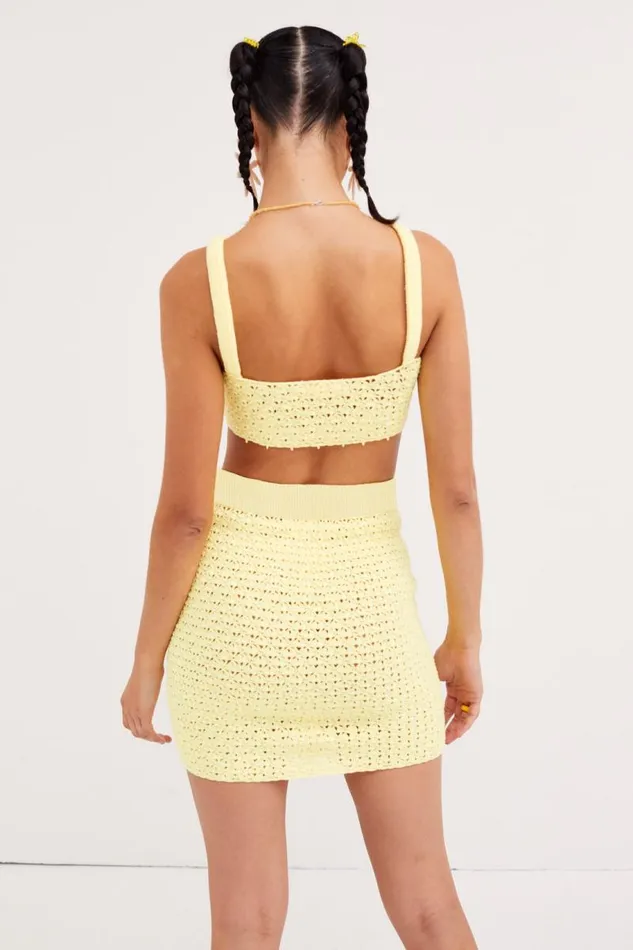 For Love and Lemons Tops Charlotte Bralette Top Yellow 8211 Women