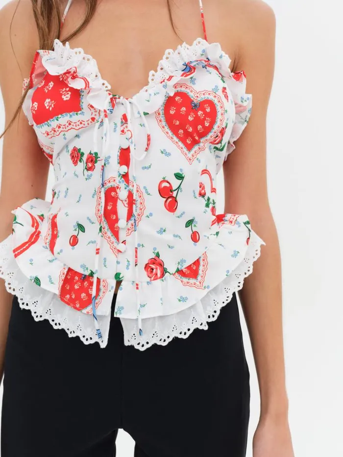 For Love and Lemons Tops Daisy Mae Top White 8211 Women