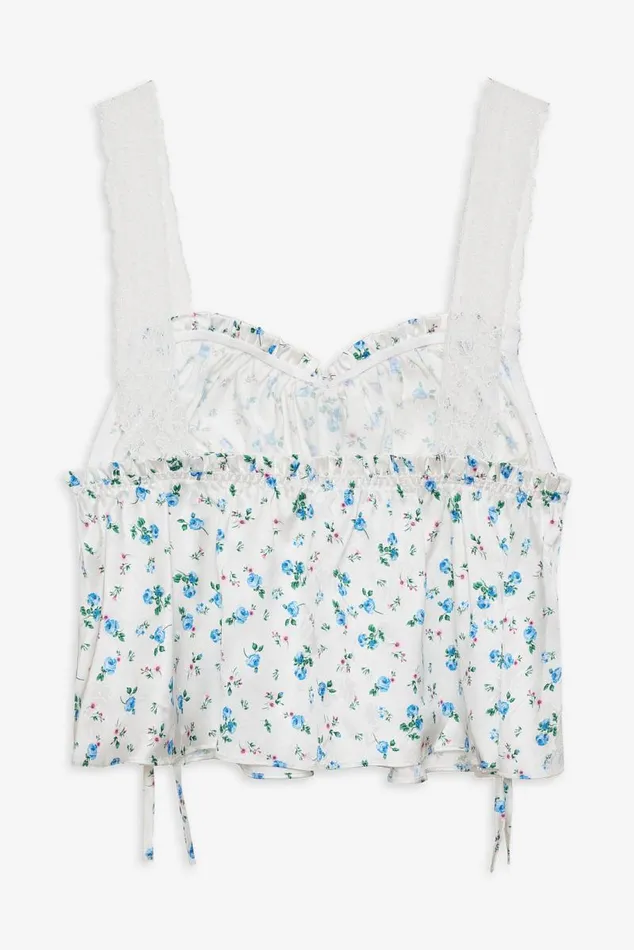 For Love and Lemons Tops Mary Rose Top Blue 8211 Women