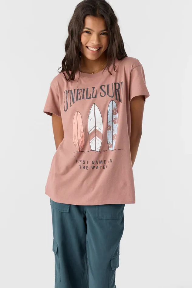 GIRL039S BOARD COLLECTION TEE Burlwood Kids O039NEILL Girl039S Clothing