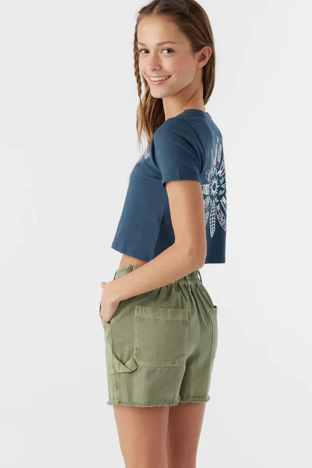 GIRL039S CHARLI ULTILITY SHORTS Oil Green Kids O039NEILL Girl039S Clothing