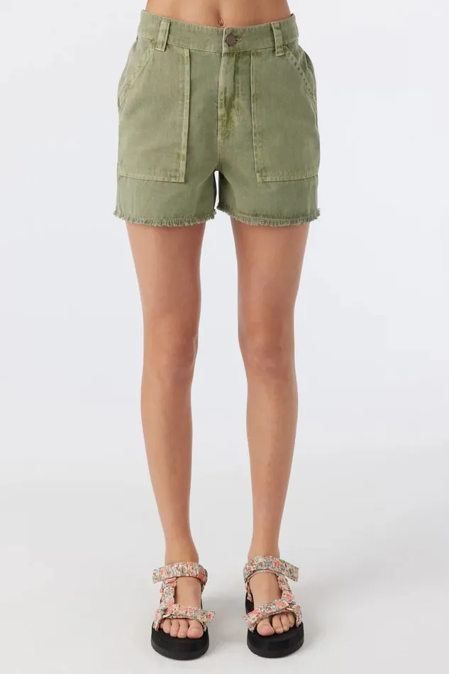 GIRL039S CHARLI ULTILITY SHORTS Oil Green Kids O039NEILL Girl039S Clothing