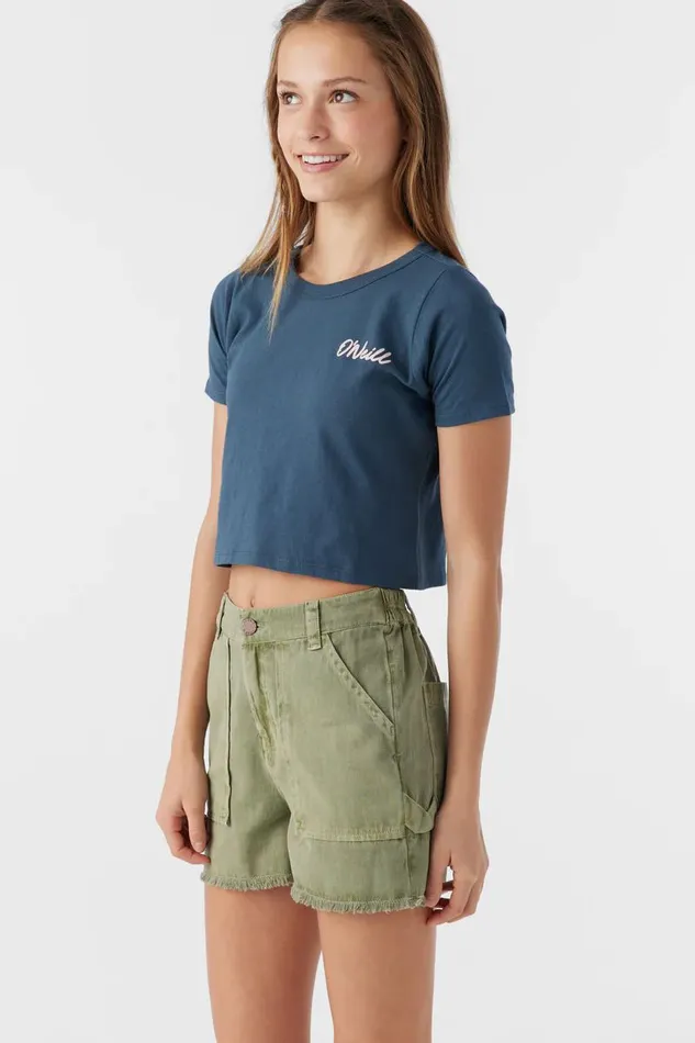 GIRL039S CHARLI ULTILITY SHORTS Oil Green Kids O039NEILL Girl039S Clothing