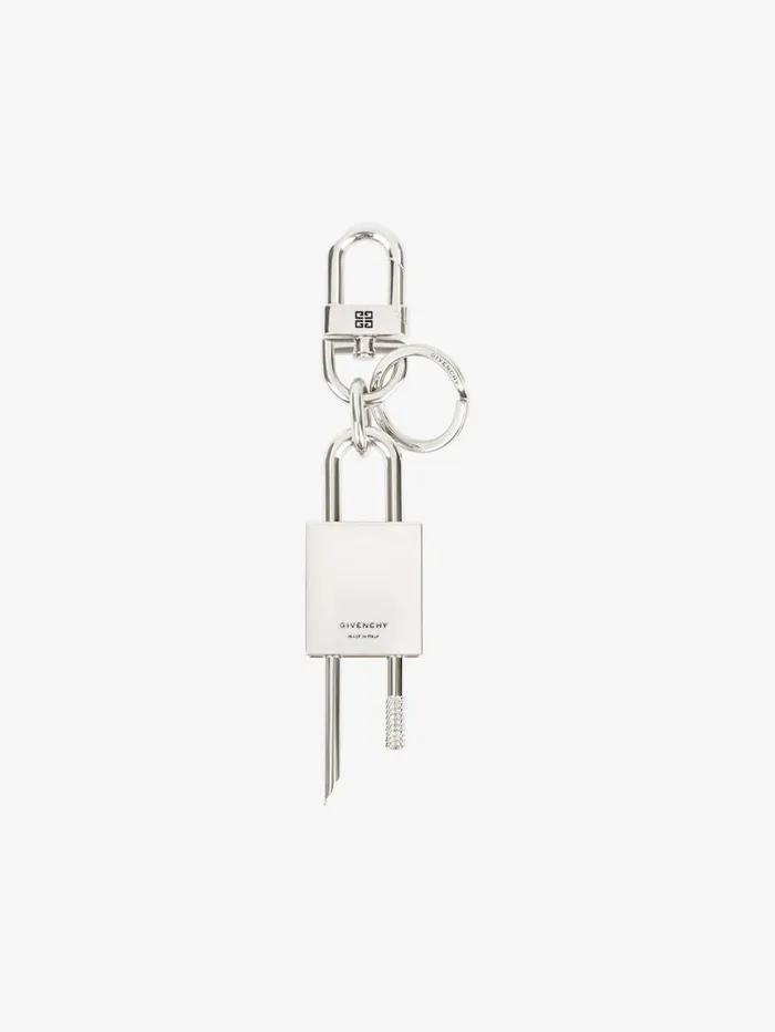 Givenchy 4G Padlock Keyring In Metal Silvery WomenMen Belts Givenchy 4G Padlock Keyring In Metal Silvery WomenMen Belts