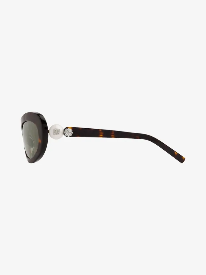 Givenchy 4G Pearl Sunglasses In Acetate With Crystals Dark Havanna Women Sunglasses Givenchy 4G Pearl Sunglasses In Acetate With Crystals Dark Havanna Women Sunglasses