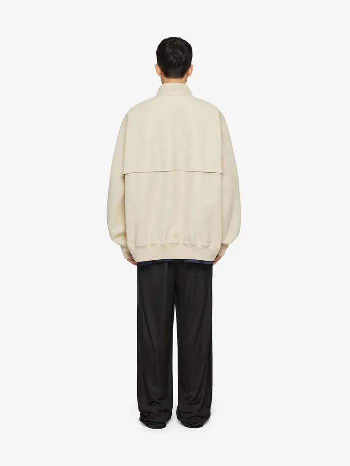 Givenchy Bomber Jacket In Cotton Light Beige Men Outerwear and Blousons