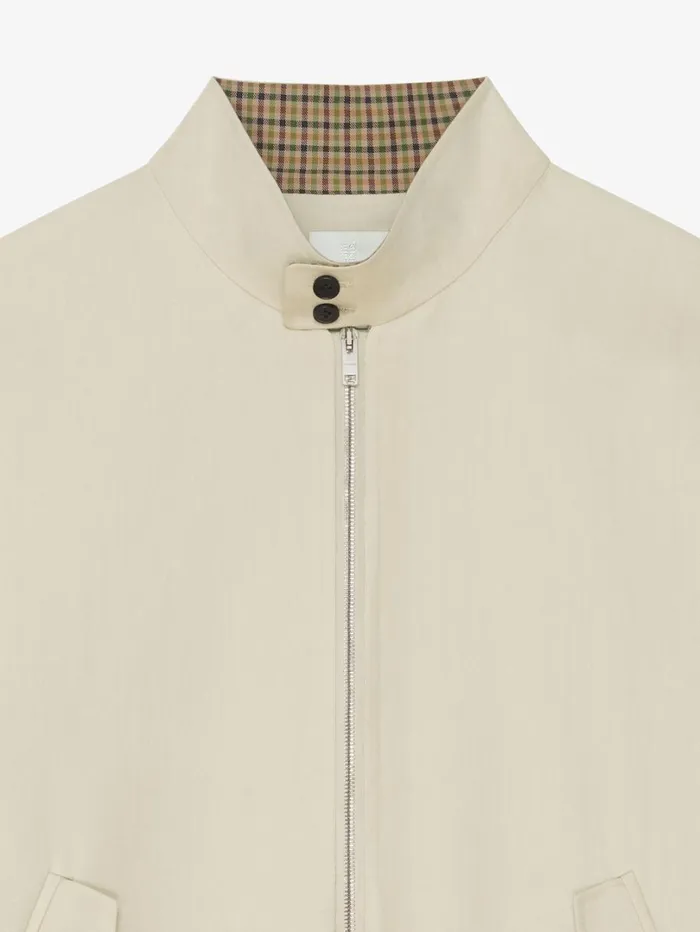 Givenchy Bomber Jacket In Cotton Light Beige Men Outerwear and Blousons