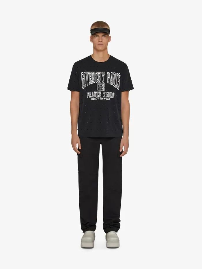 Givenchy Cargo Pants In Cotton Black Men Pants and Shorts