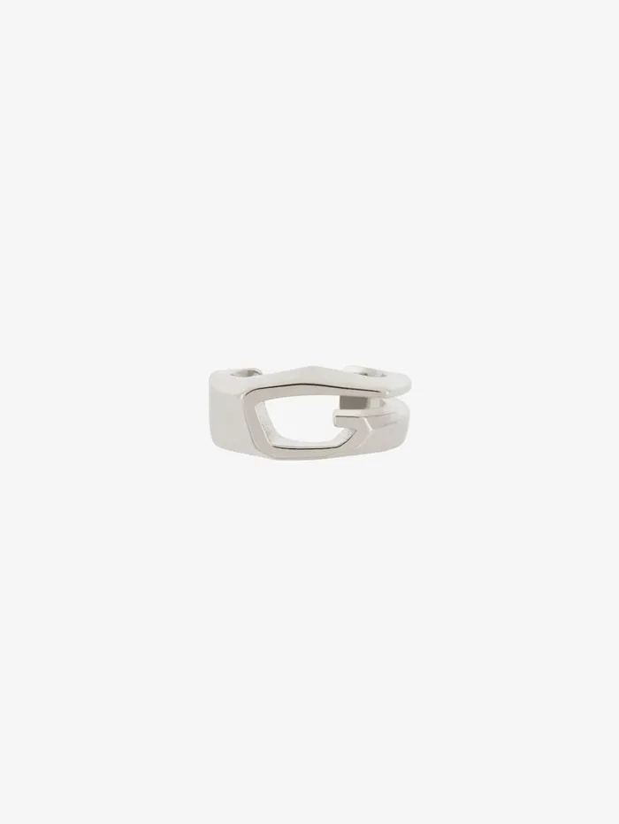 Givenchy Giv Cut Earcuff In Metal Silvery Men Jewelry