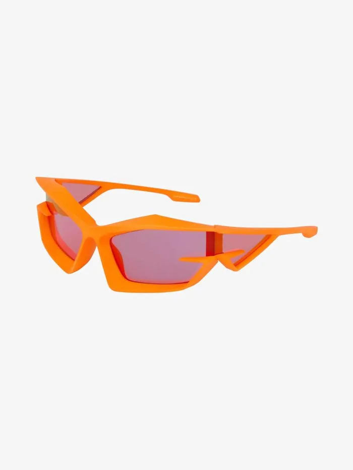 Givenchy Giv Cut Unisex Injected Sunglasses Orange Fluo WomenMen Sunglasses
