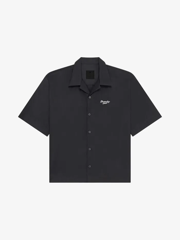 Givenchy GIVENCHY 1952 Boxy Fit Shirt In Poplin Black Men Shirts