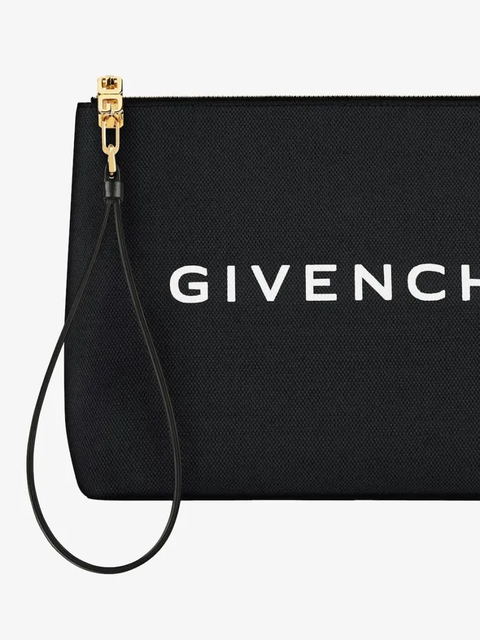 Givenchy GIVENCHY Travel Pouch In Canvas Black Women Wallets and Card Holders Givenchy GIVENCHY Travel Pouch In Canvas Black Women Wallets and Card Holders