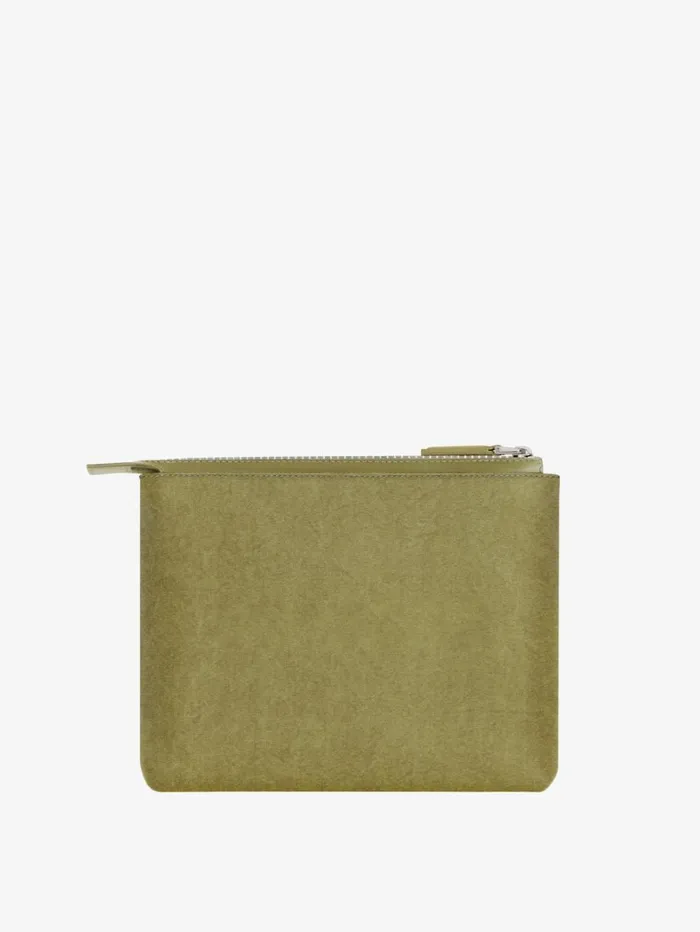 Givenchy GIVENCHY Travel Pouch In Canvas Khaki Men Wallets and Card Holders