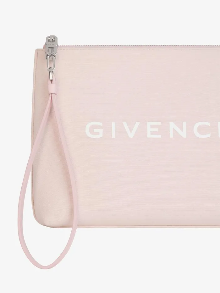 Givenchy GIVENCHY Travel Pouch In Canvas Light Pink Women Wallets and Card Holders Givenchy GIVENCHY Travel Pouch In Canvas Light Pink Women Wallets and Card Holders