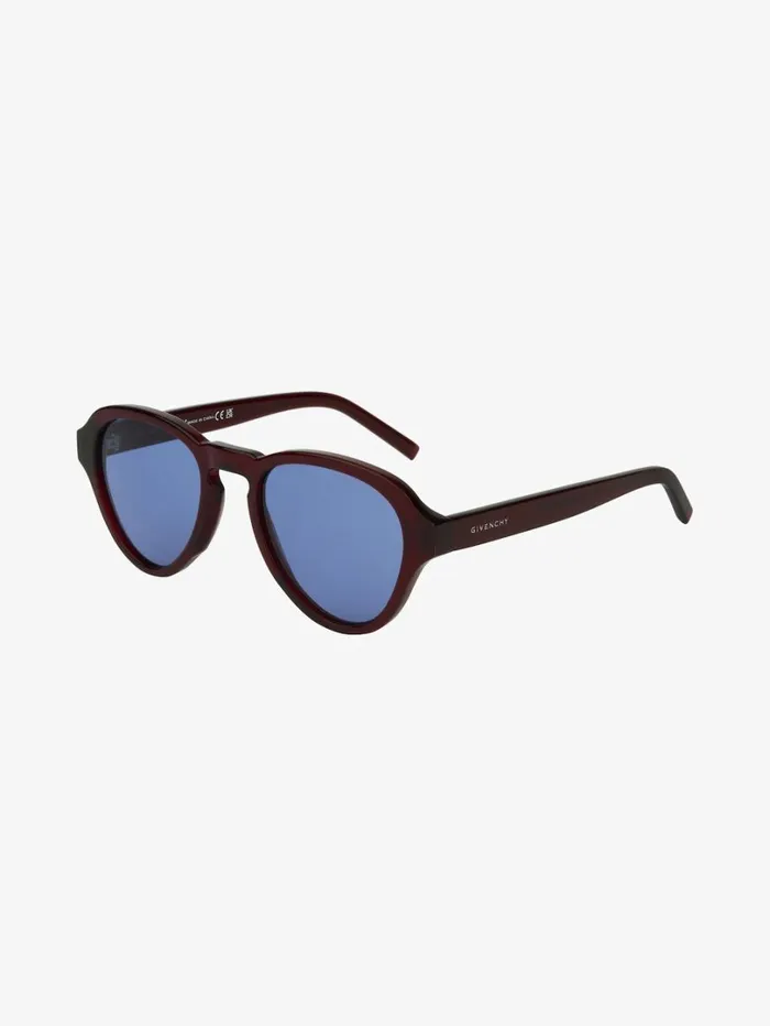 Givenchy GV Day Unisex Sunglasses In Acetate Dark Red WomenMen Sunglasses