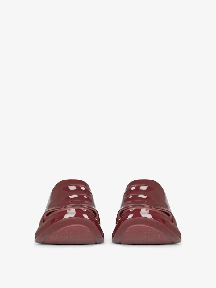 Givenchy Marshmallow Wedge Sandals In Rubber Oxblood Red Women Slides and Sandals Givenchy Marshmallow Wedge Sandals In Rubber Oxblood Red Women Slides and Sandals