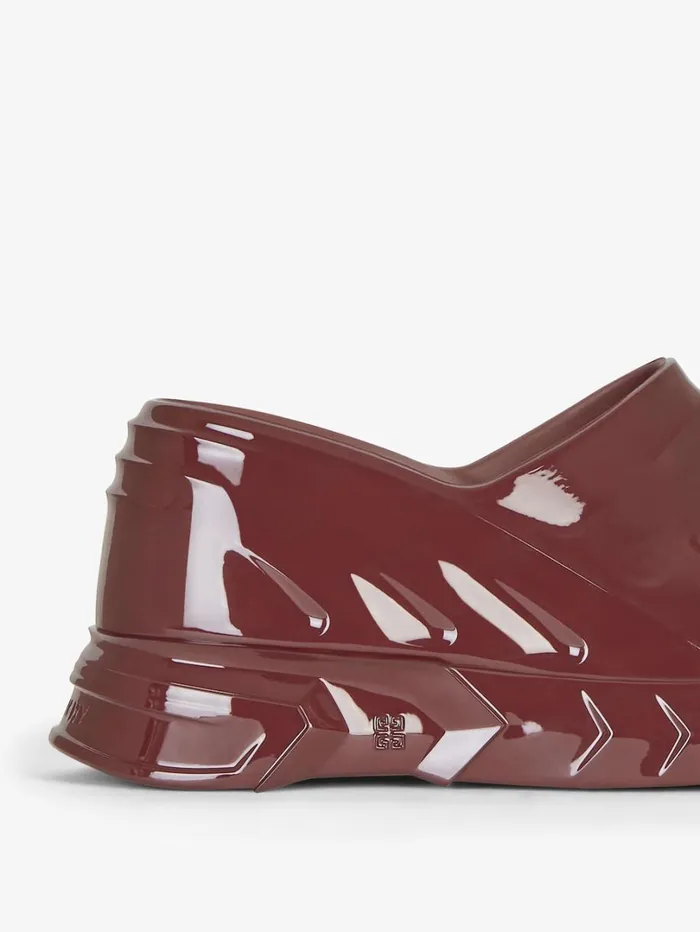 Givenchy Marshmallow Wedge Sandals In Rubber Oxblood Red Women Slides and Sandals Givenchy Marshmallow Wedge Sandals In Rubber Oxblood Red Women Slides and Sandals
