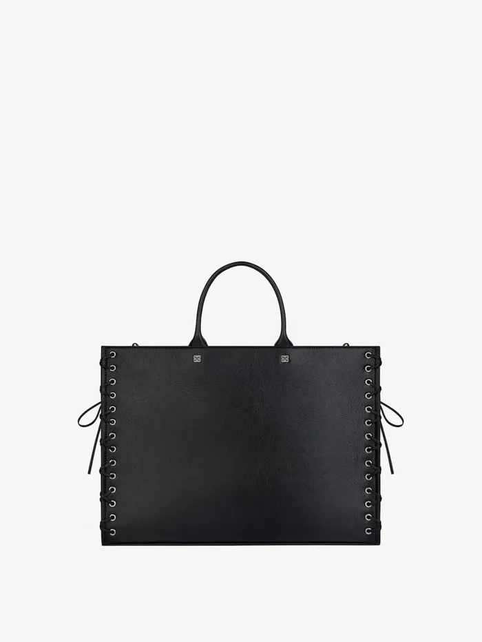 Givenchy Medium GTote Shopping Bag In Corset Style Leather Black Women Shoulder Bags Givenchy Medium GTote Shopping Bag In Corset Style Leather Black Women Shoulder Bags