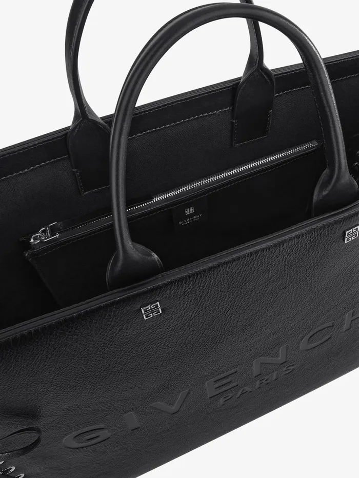 Givenchy Medium GTote Shopping Bag In Corset Style Leather Black Women Shoulder Bags Givenchy Medium GTote Shopping Bag In Corset Style Leather Black Women Shoulder Bags