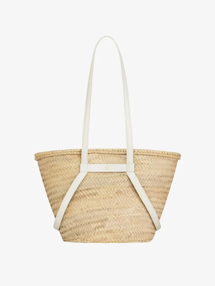 Givenchy Medium Voyou Basket Bag In Raffia Ivory Women Shoulder Bags Givenchy Medium Voyou Basket Bag In Raffia Ivory Women Shoulder Bags