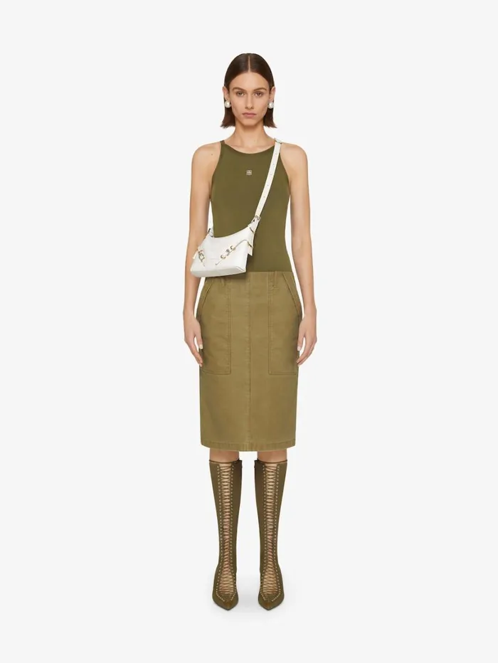 Givenchy Mini Voyou Bag In Leather Ivory Women Crossbody Bags Givenchy Mini Voyou Bag In Leather Ivory Women Crossbody Bags
