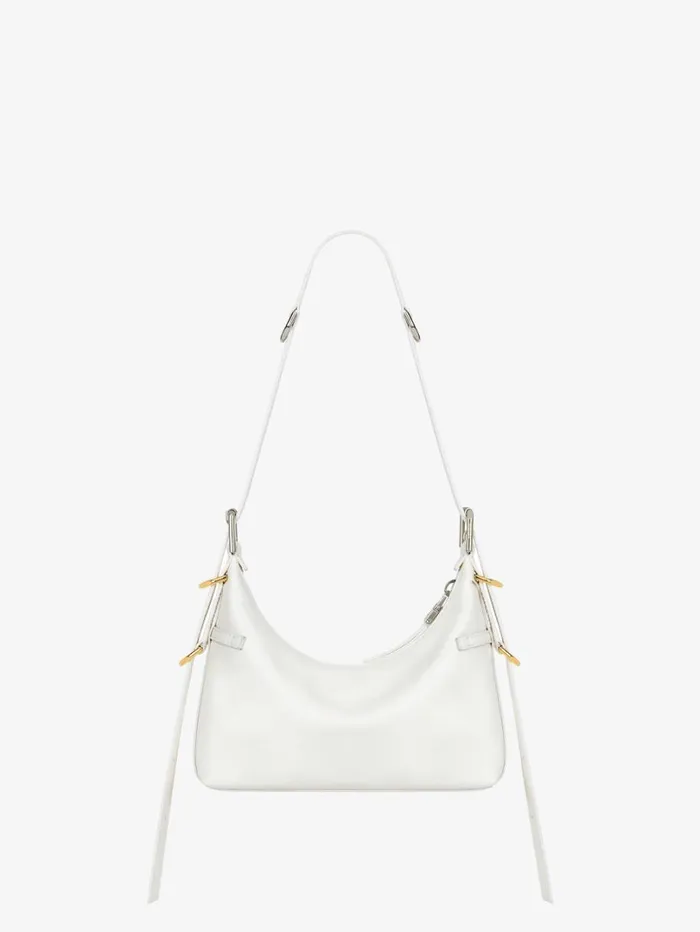 Givenchy Mini Voyou Bag In Leather Ivory Women Crossbody Bags Givenchy Mini Voyou Bag In Leather Ivory Women Crossbody Bags
