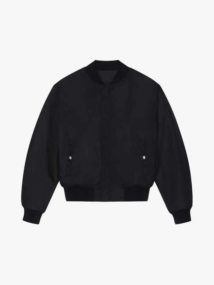 Givenchy Reversible Bomber Jacket In Denim Blackkhaki Men Outerwear and Blousons