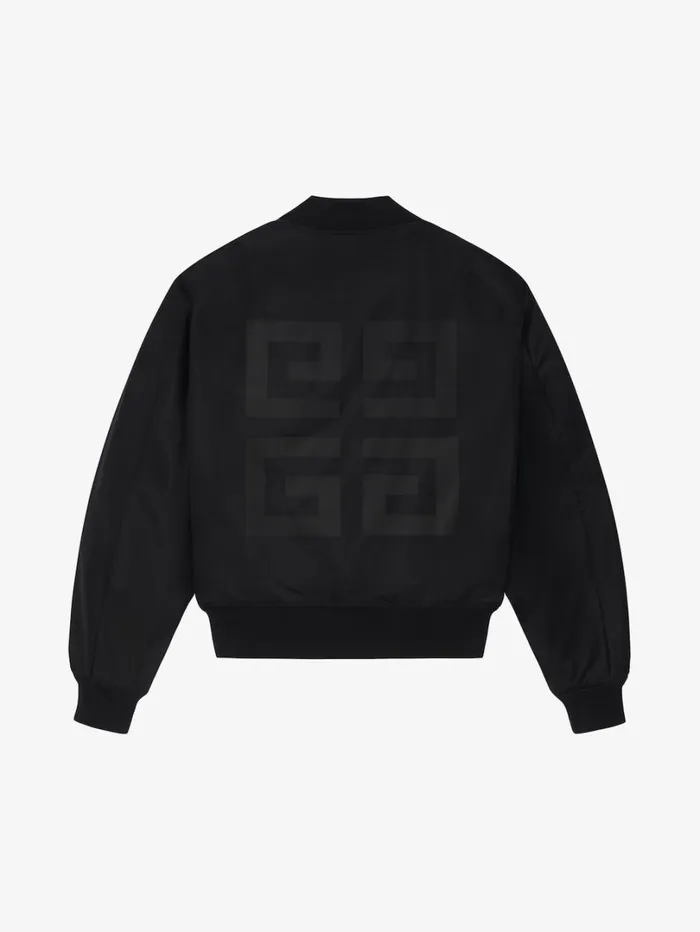 Givenchy Reversible Bomber Jacket In Denim Blackkhaki Men Outerwear and Blousons