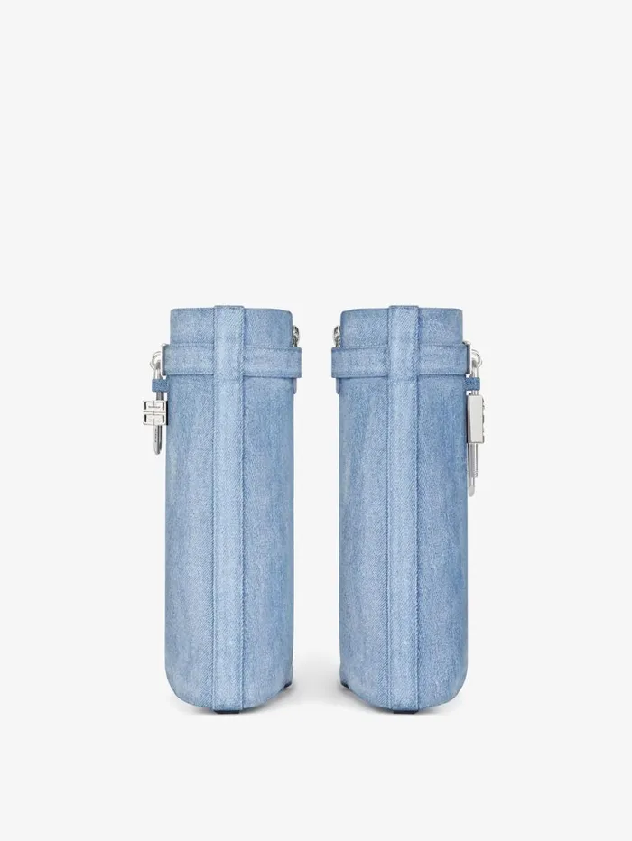 Givenchy Shark Lock Ankle Boots In Washed Denim Medium Blue Women Shark Lock Givenchy Shark Lock Ankle Boots In Washed Denim Medium Blue Women Shark Lock