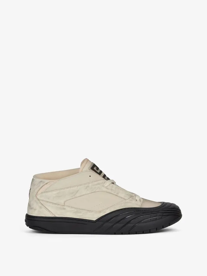 Givenchy Skate Sneakers In Nubuck And Synthetic Fiber White Men Sneakers
